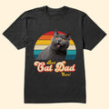 Best Cat Dad Ever - Personalized PhotoOne Size Shirt - Py Five Style