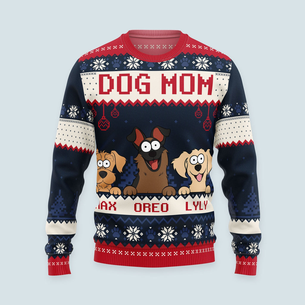 Best Dog Mom Ever - Personalized Ugly Sweater - Py Five Style