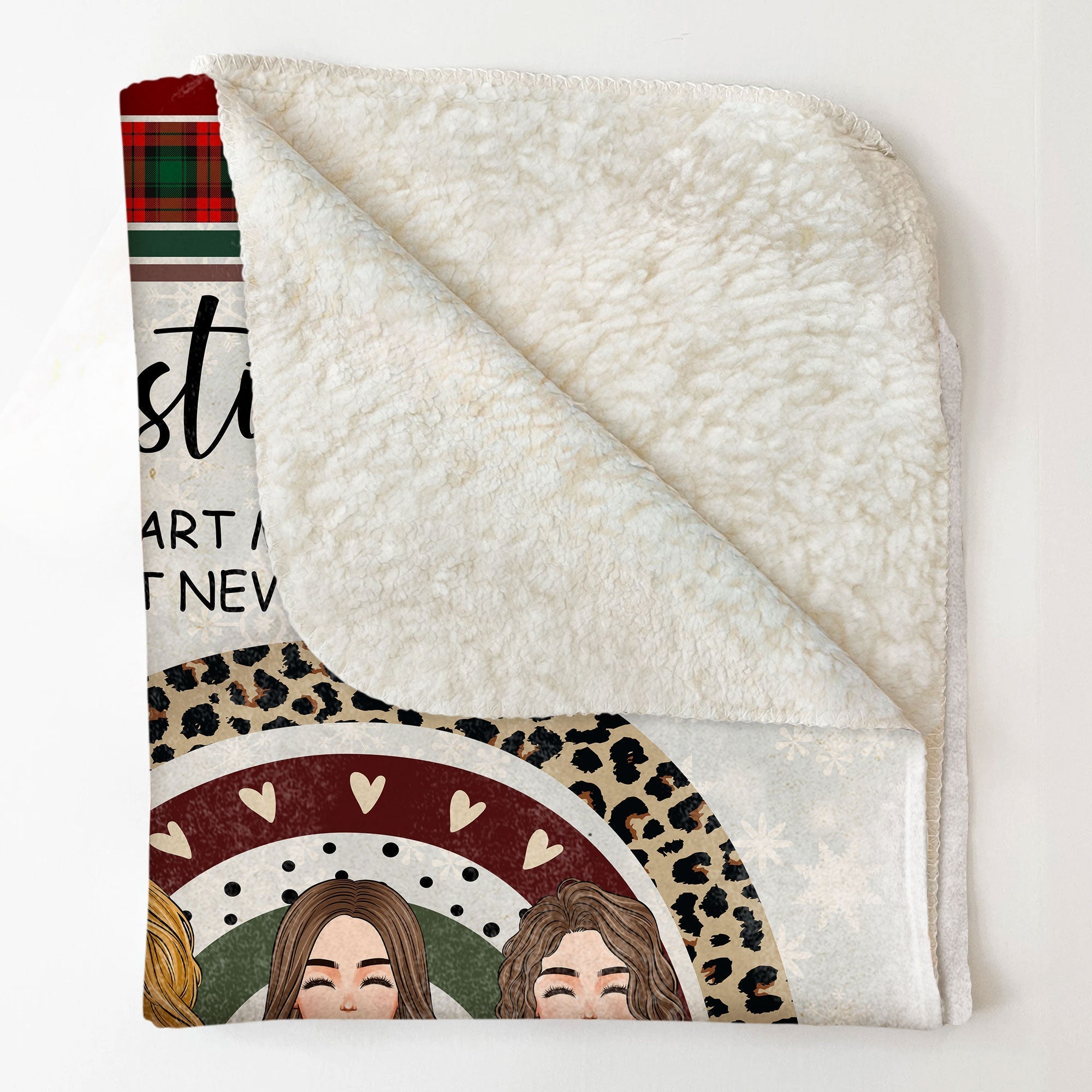 Besties Forever Never Apart - Personalized Blanket - Christmas, New Year Gift For Sisters, Sistas, Besties, Soul Sisters Big Size - Py Five Style