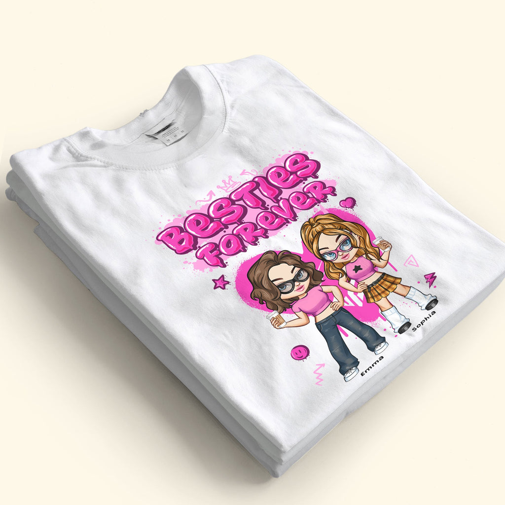 Besties Forever - Y2K Style - Matching Outfits For Friends - Personalized Shirt - Py Five Style