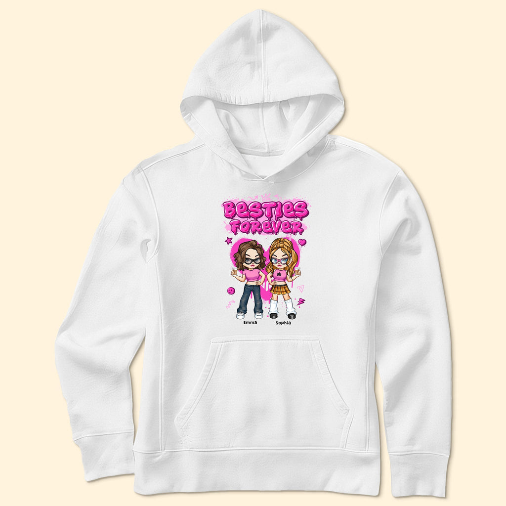 Besties Forever - Y2K Style - Matching Outfits For Friends - Personalized Shirt - Py Five Style
