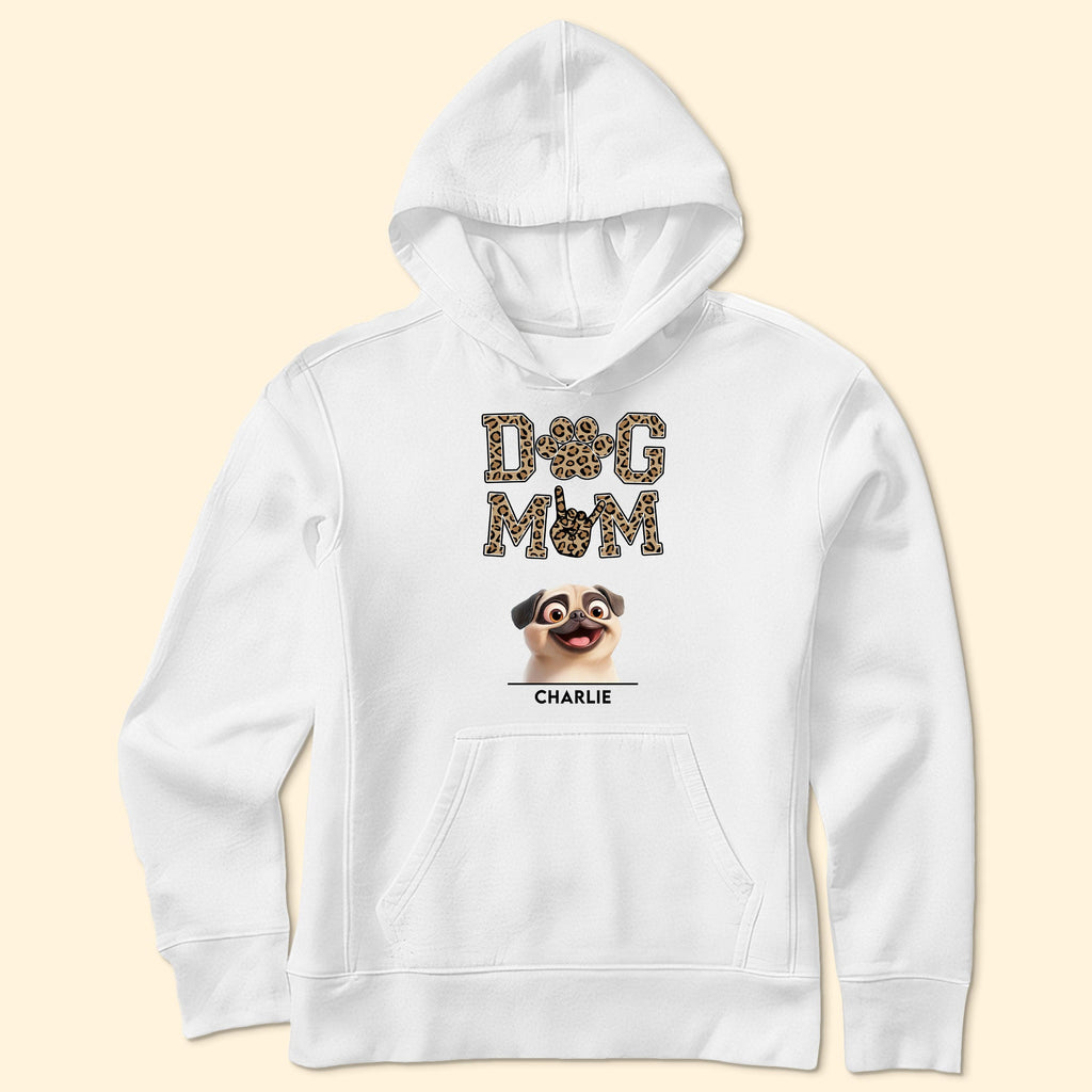 Dog Mom Leopard Version - PersonalizedOne Size Shirt - Py Five Style