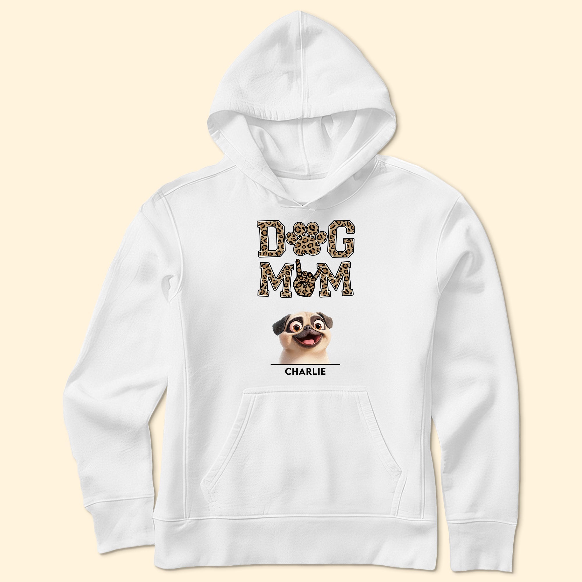 Dog Mom Leopard Version - PersonalizedOne Size Shirt - Py Five Style