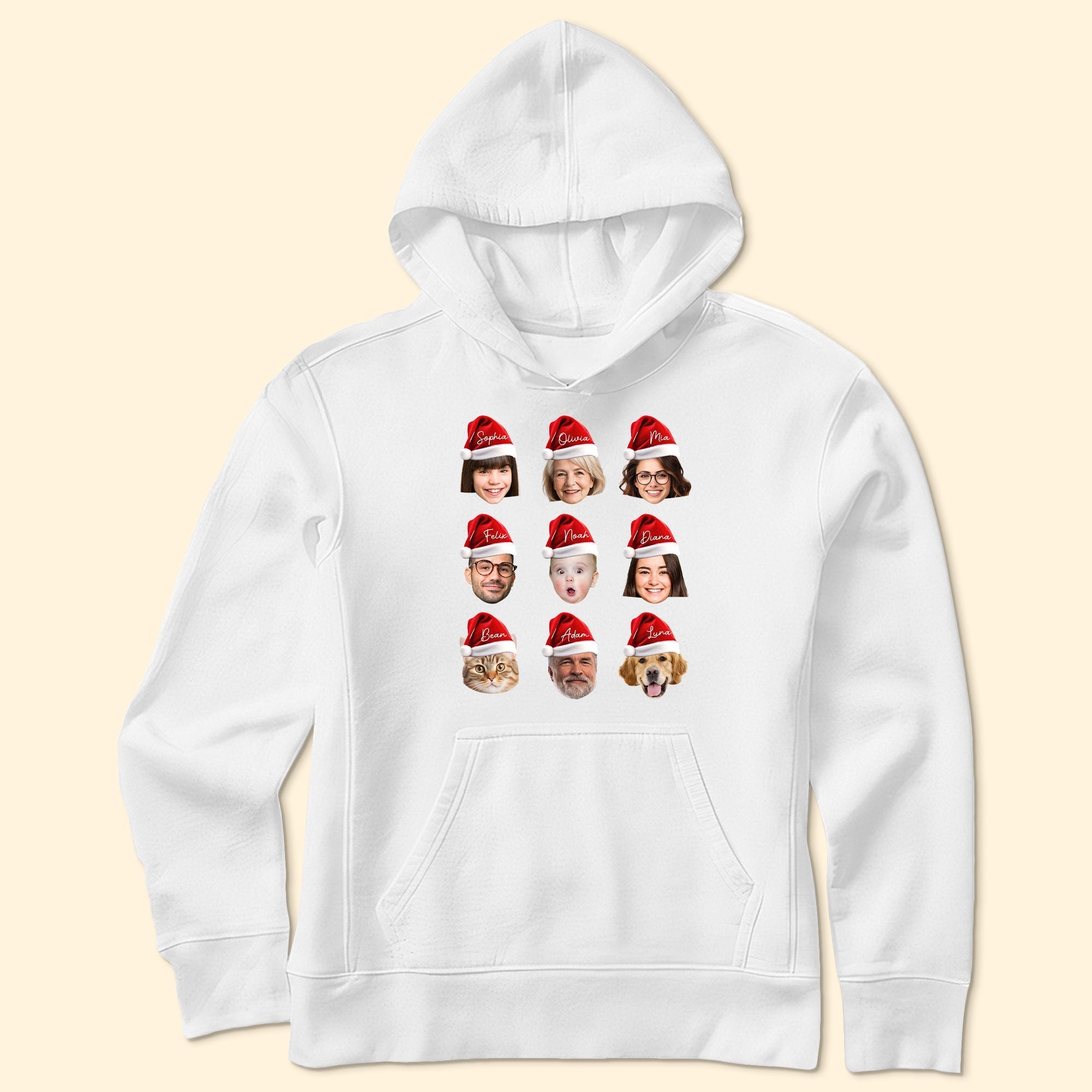 Funny Christmas Face - Personalized PhotoOne Size Shirt - Py Five Style