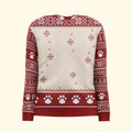 I Believe In Santa Paws - Personalized Photo Ugly Christmas Sweater - Py Five Style