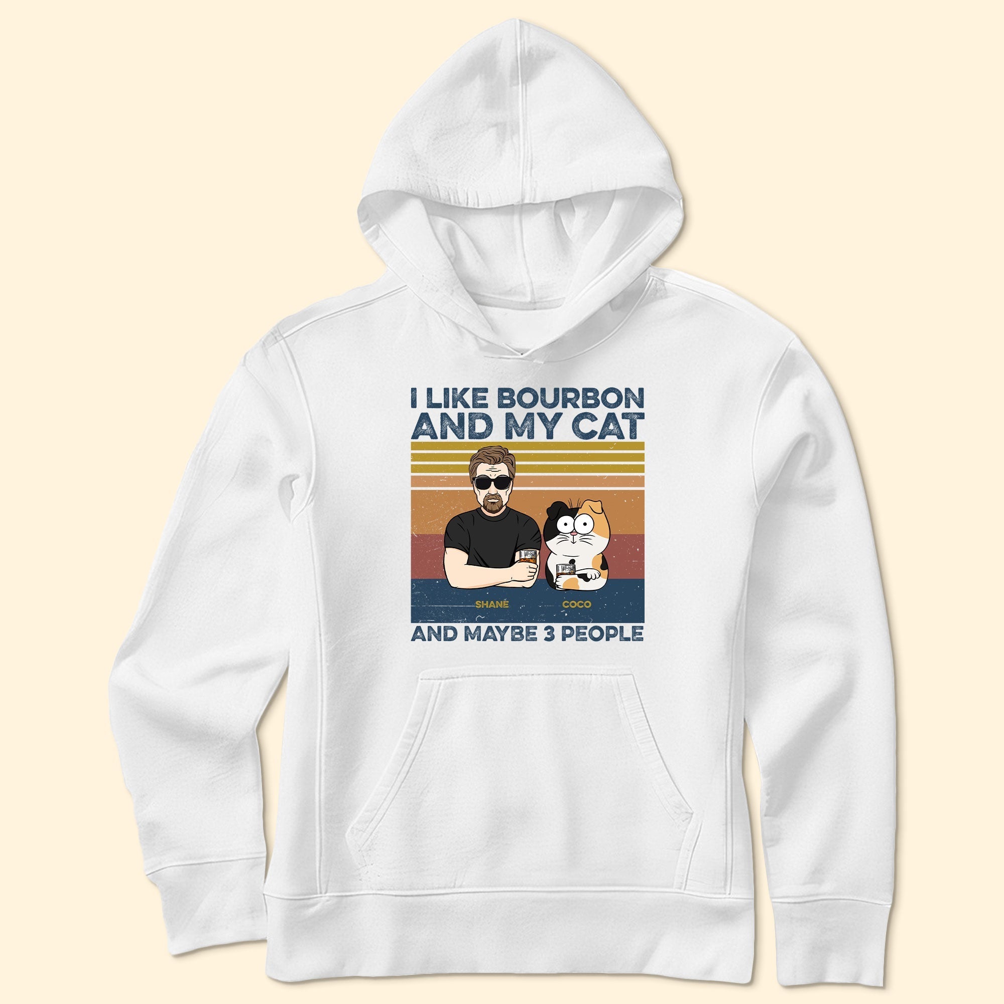 I Like Bourbon & My Cat - PersonalizedOne Size Shirt - Py Five Style