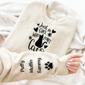 Just A Girl Who Loves Cats - Personalized Sweatshirt - Py Five Style