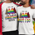 Lgbt I Don't Do Matching Christmas Outfits - Personalized Matching Couple Shirt - Py Five Style