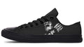 Skull Engine Motor Black Low-Top Sneakers - Edgy Biker Style - Py Five Style