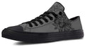 Moth & Rose Black Low Top Sneakers - Urban Streetwear - Py Five Style