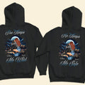She Keeps Me Wild He Keeps Me Safe - Personalized Matching Couple Back Printed Hoodies - Py Five Style
