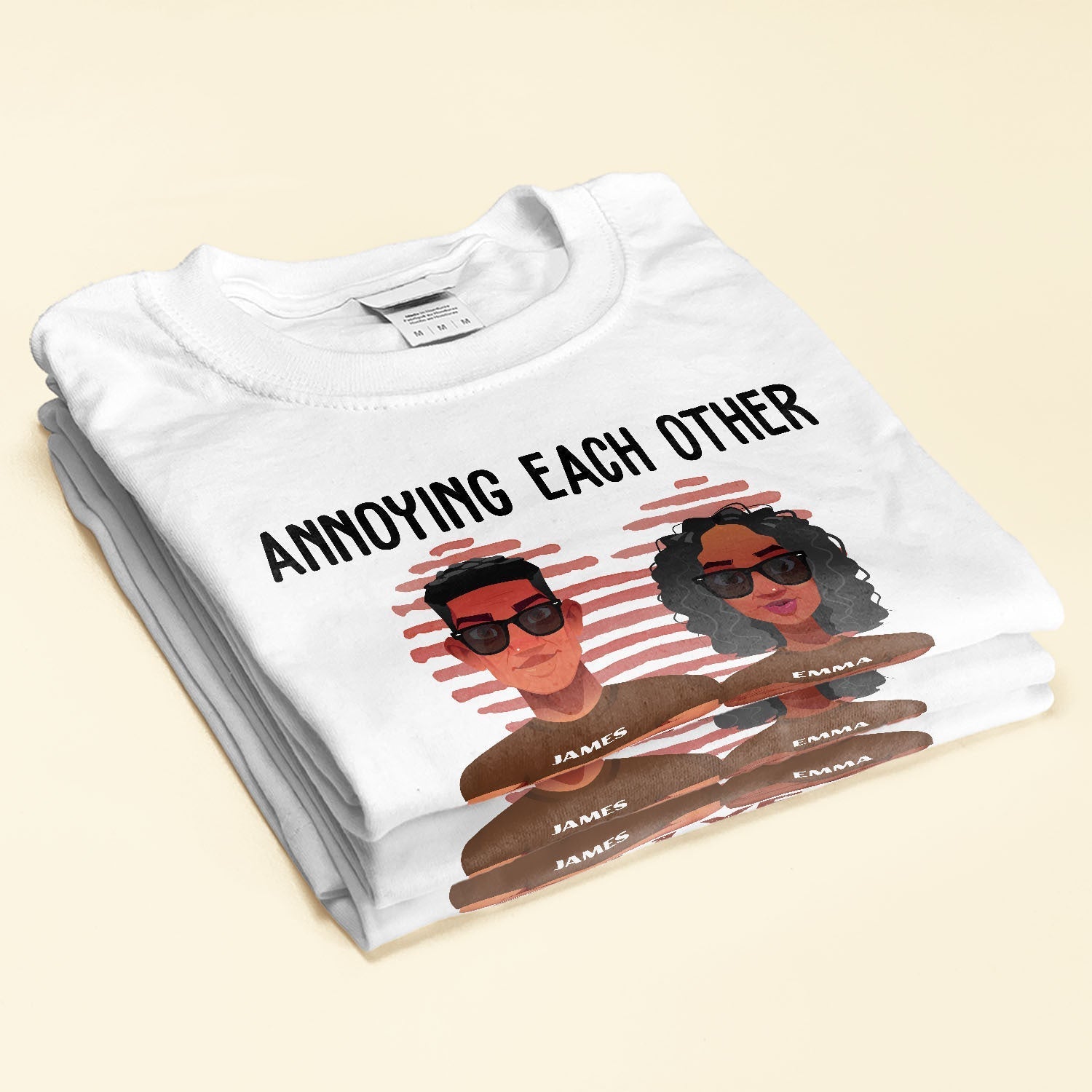 Annoying Each Other And Still Going Strong - Personalized Matching Couple Shirts - Py Five Style