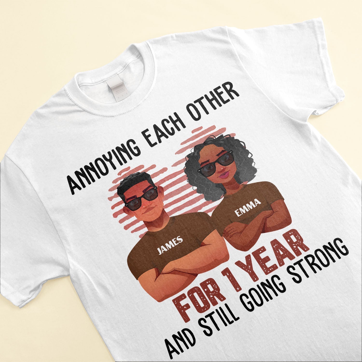 Annoying Each Other And Still Going Strong - Personalized Matching Couple Shirts - Py Five Style